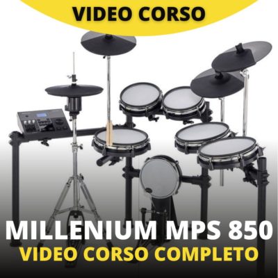 MILLENIUM-MPS850-VIDEO-CORSO-DRUM-START-BATTERIA-ELETTRONICA